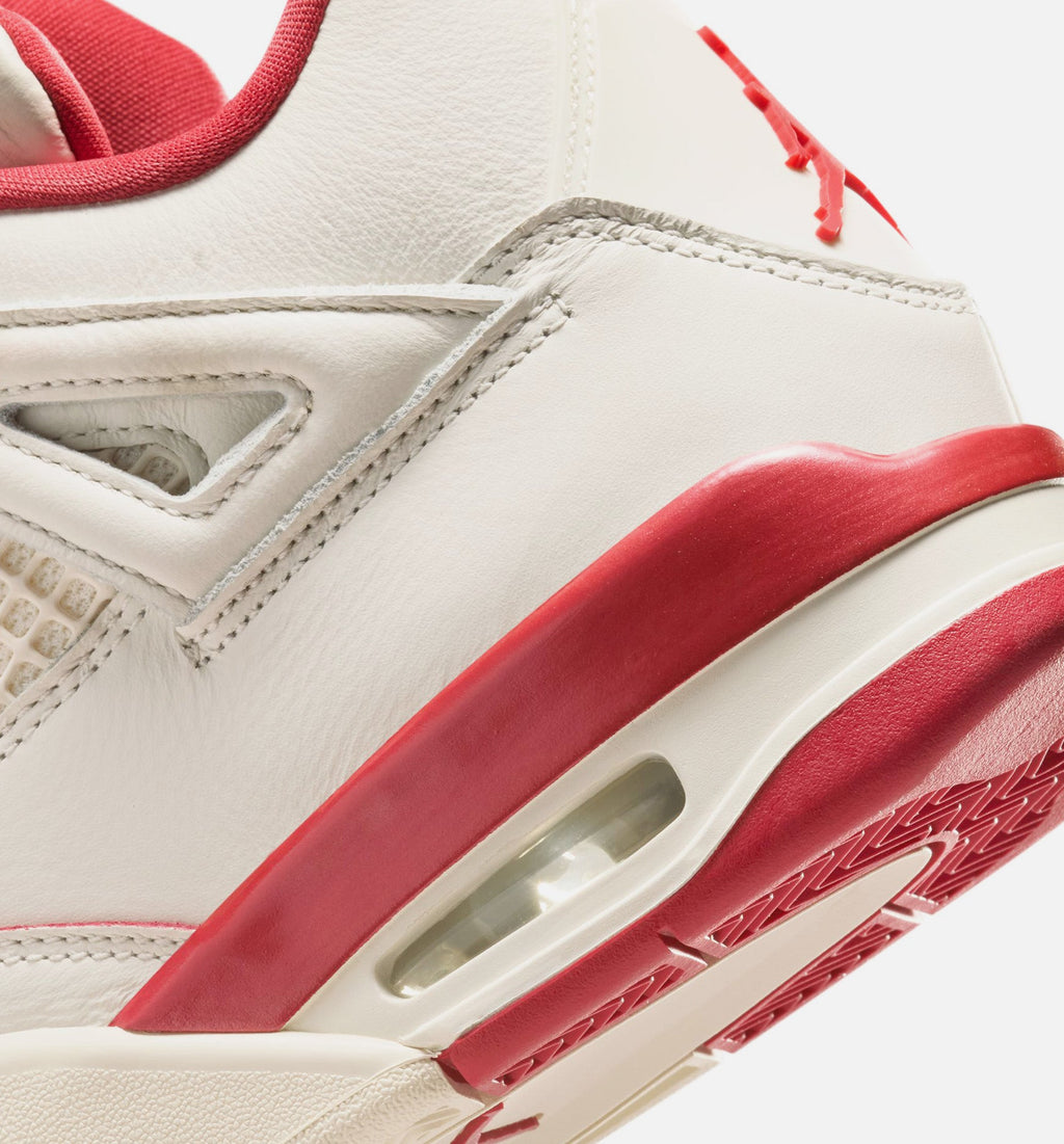 Air Jordan 4 Retro Valentine's Day 女款运动鞋 | 淡象牙/山茨红/深红配色