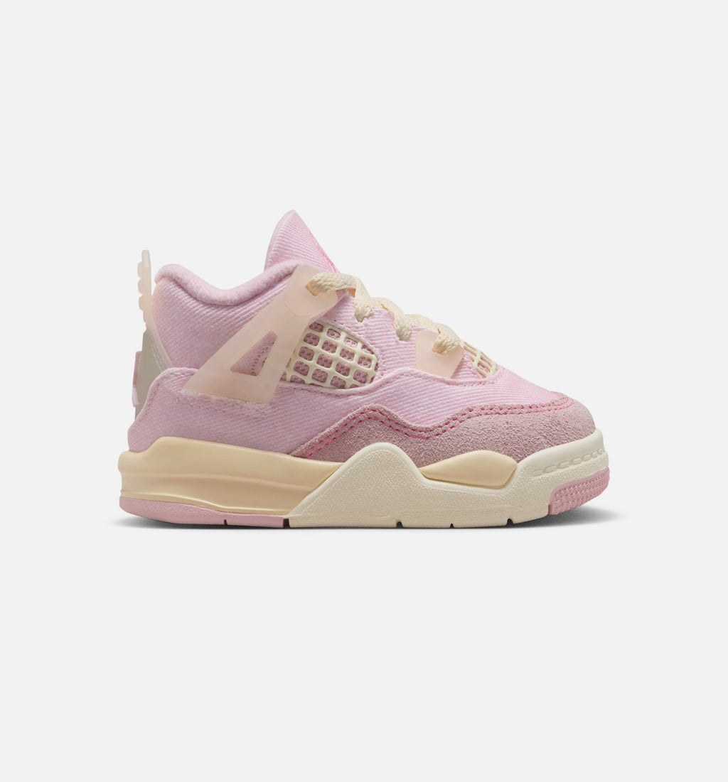 Air Jordan 4 Retro Pink Pearl And Iced Carmine 婴幼儿运动鞋 | 冰红/温粉/烟灰配色