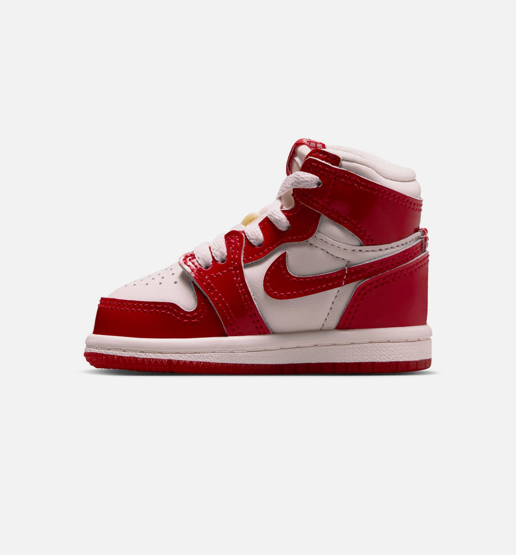 Air Jordan 1 Retro High OG Nails And Grails 婴幼儿高帮运动鞋 | 大学红 x 金属银