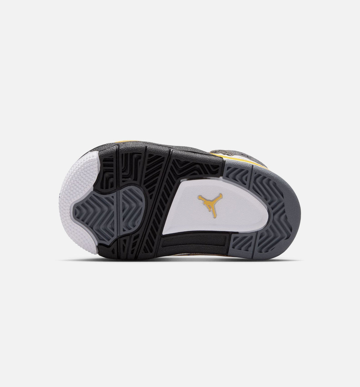 Air Jordan 4 Retro Rare Air Tour Yellow 婴幼儿运动鞋 | 白/深蓝灰/黑/巡回黄配色