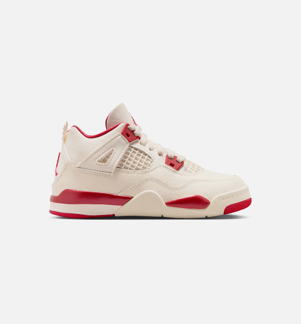 Air Jordan 4 Retro Valentine's Day 小幼儿运动鞋 | 淡象牙/山茨红/深红配色