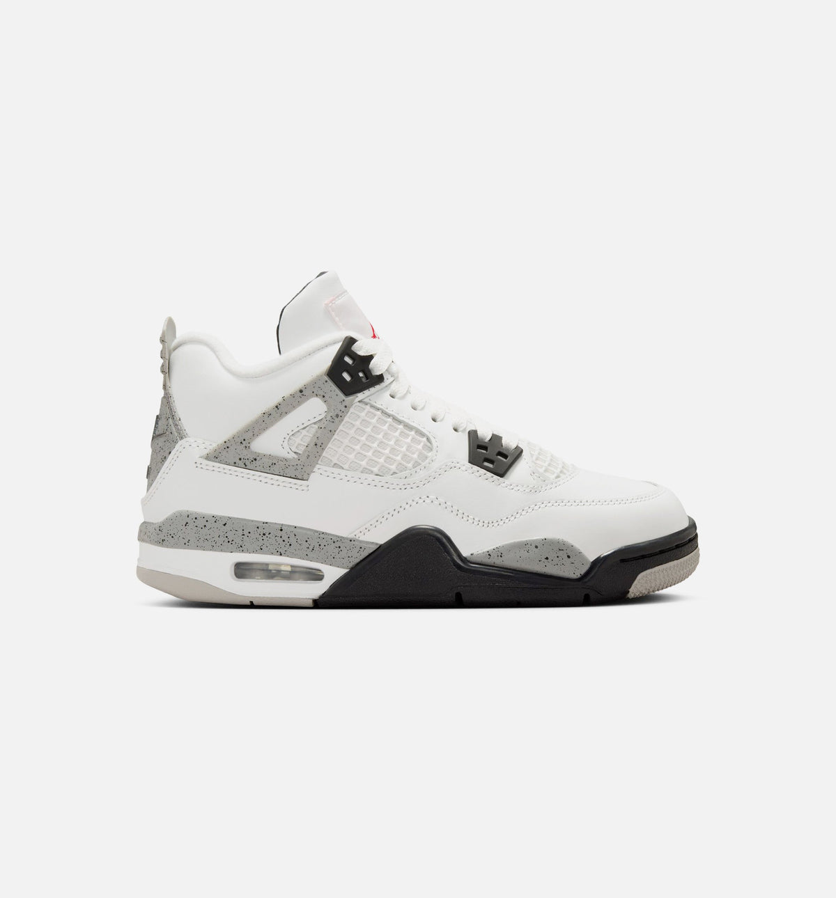 Air Jordan 4 Retro White Cement 大童运动鞋 | 白/火红/水泥灰/黑配色