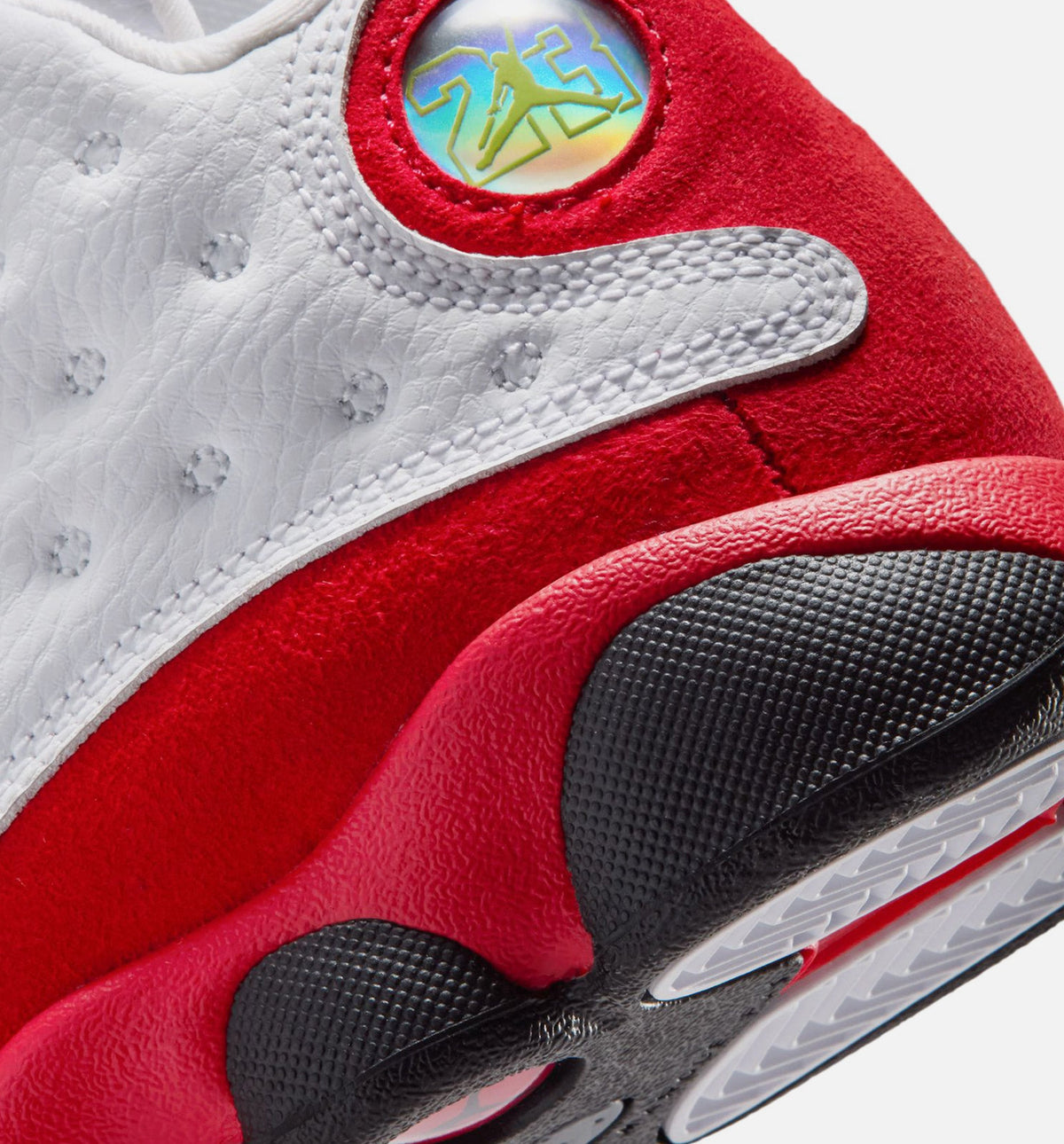 Air Jordan 13 Retro White and University Red 小幼儿运动鞋 | 白/黑/真红配色