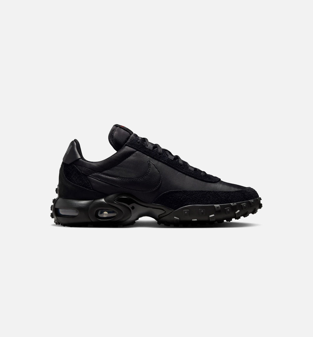 Air Max Waffle Black and Anthracite 男款运动鞋 | 全黑极简配色