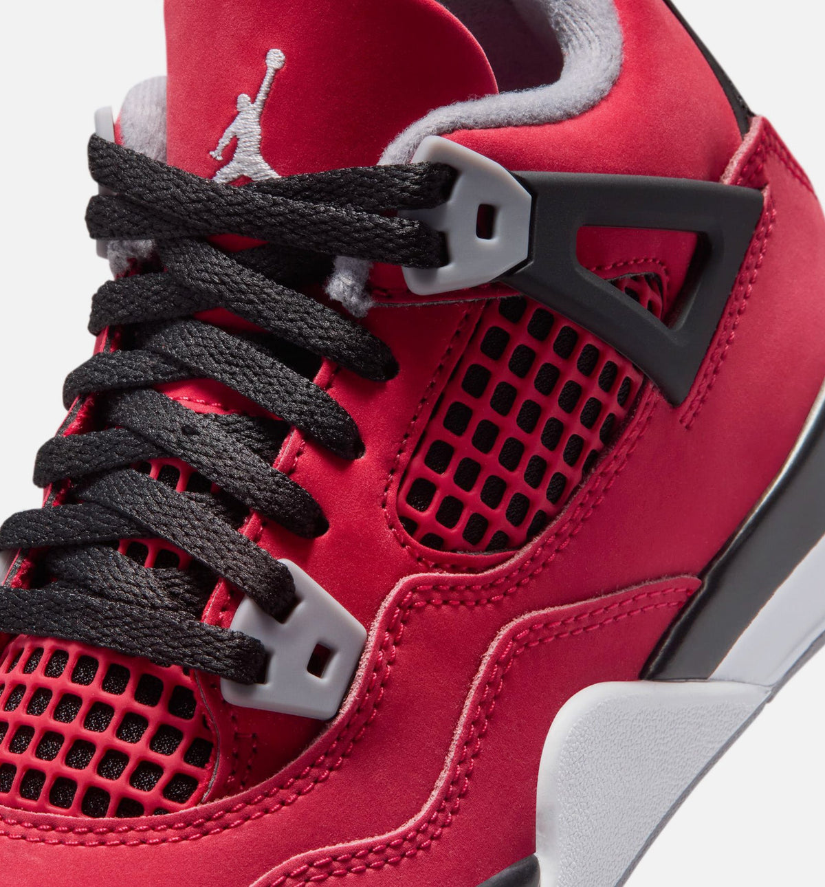 Air Jordan 4 Retro Toro Bravo 小幼儿运动鞋 | 火红/白/黑/水泥灰配色