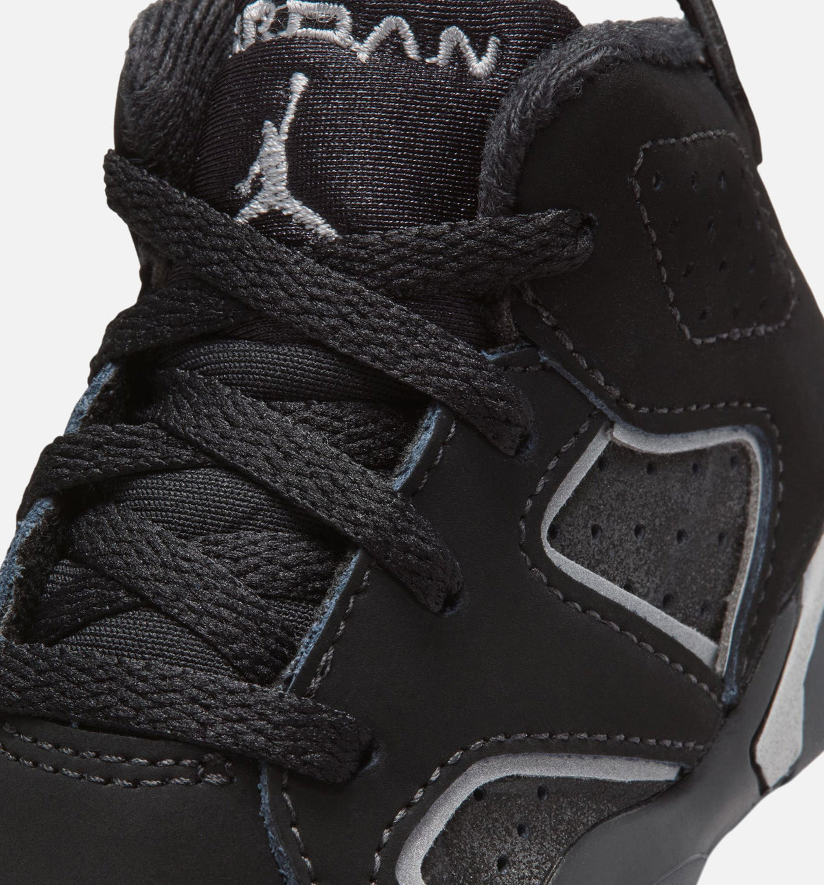 Air Jordan 6 Cap & Gown 婴幼儿运动鞋 | 黑/反光銀配色