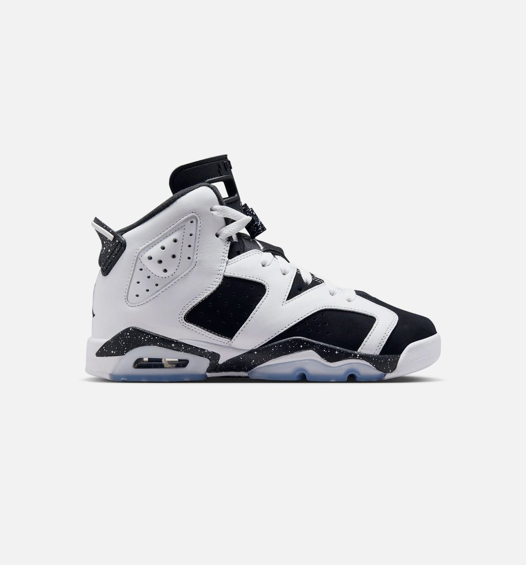 Air Jordan 6 Retro Black And White 大童运动鞋 | 黑/白配色