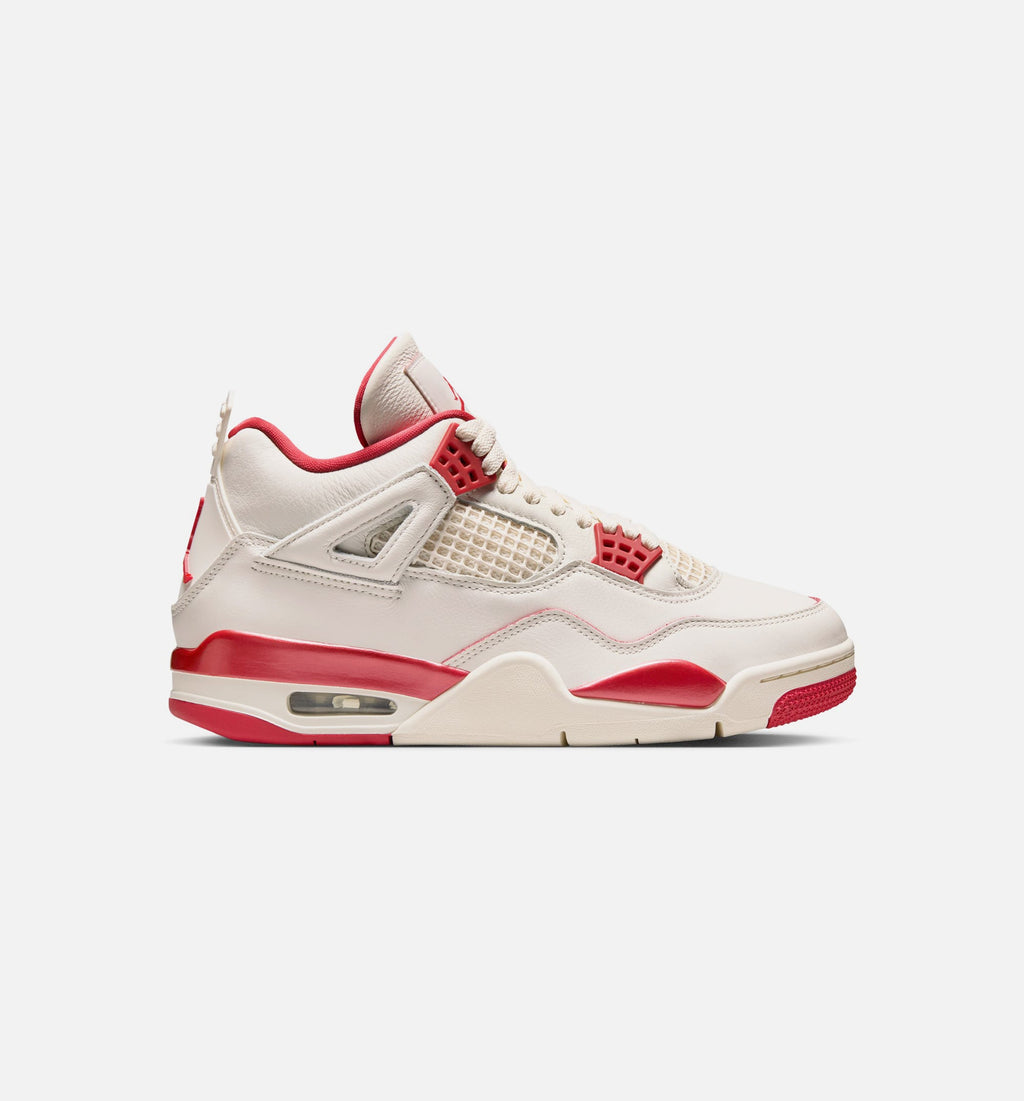 Air Jordan 4 Retro Valentine's Day 女款运动鞋 | 淡象牙/山茨红/深红配色