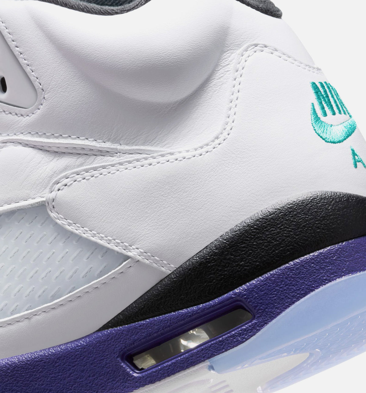 Air Jordan 5 Retro Grape 男款运动鞋 | 白/翰绿/葡萄冰/黑配色