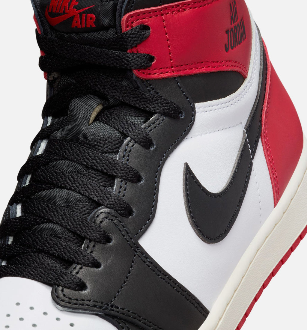 Air Jordan 1 Retro High OG Black Toe 男款生活方式运动鞋 - 白色黑尖红白配色