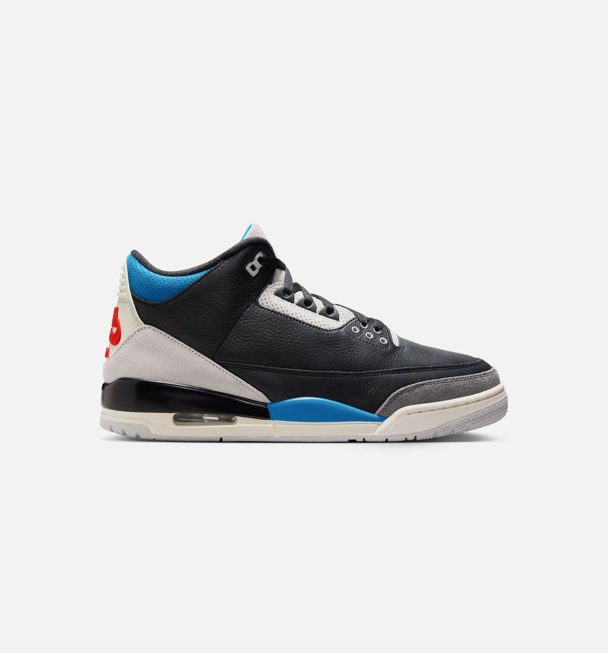 Air Jordan 3 Retro OG Rare Air 男款运动鞋 | 黑/智利红/中性灰配色