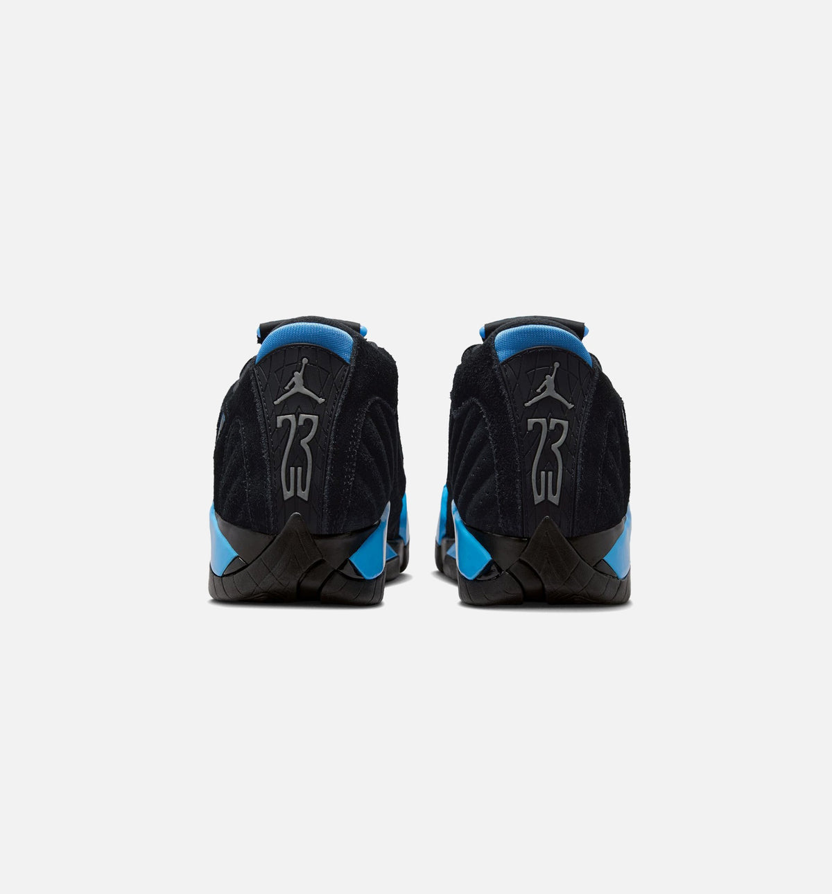 Air Jordan 14 Retro Grade School 生活方式运动鞋 - 黑色白色大学蓝