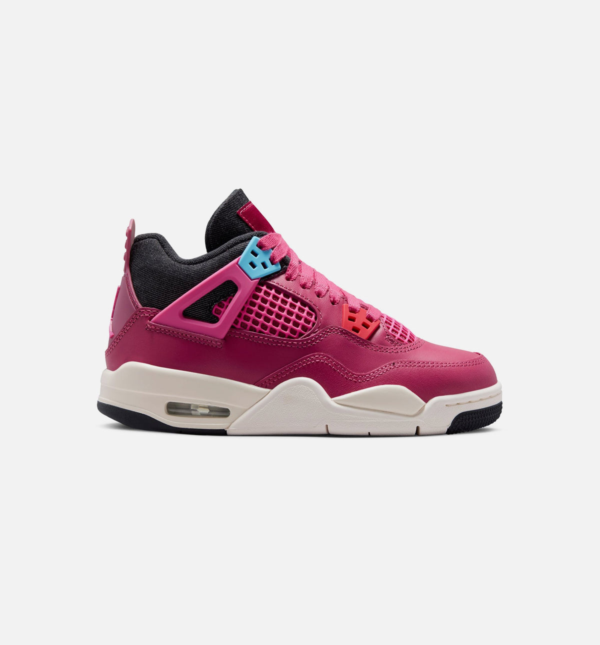 Air Jordan 4 Retro She's A Star 大童运动鞋 | 甘蔗红/荷山粉/深灰/粉白配色