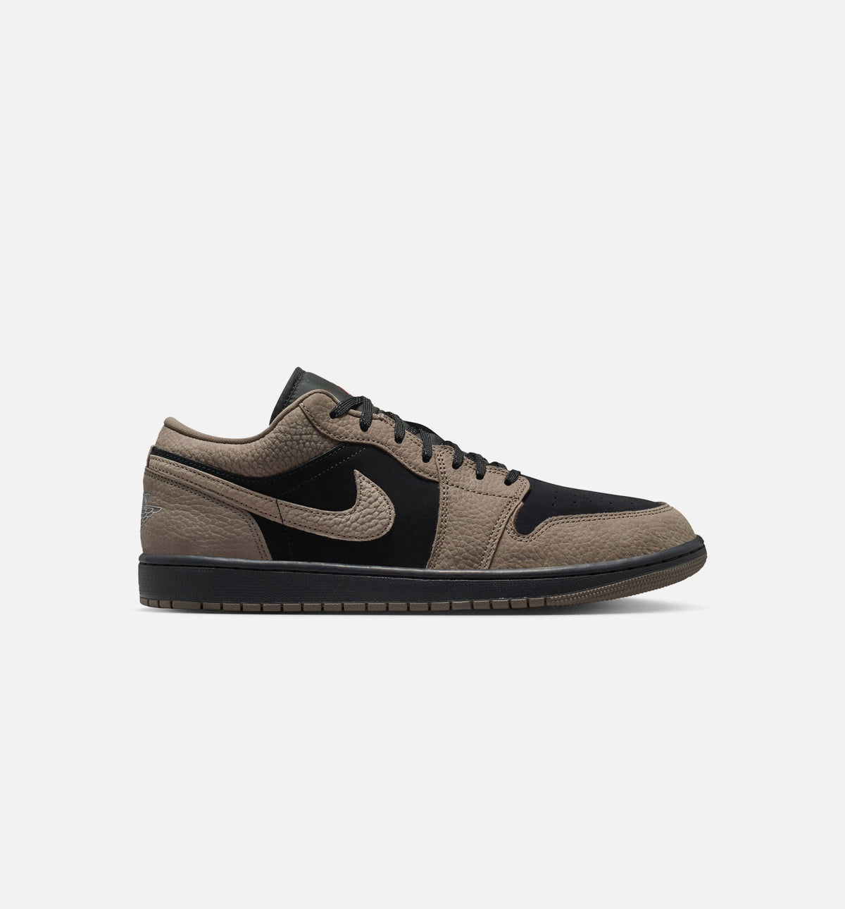 Air Jordan 1 Low SE 男款生活方式运动鞋 - 黑色橄榄灰露芒芒拼色