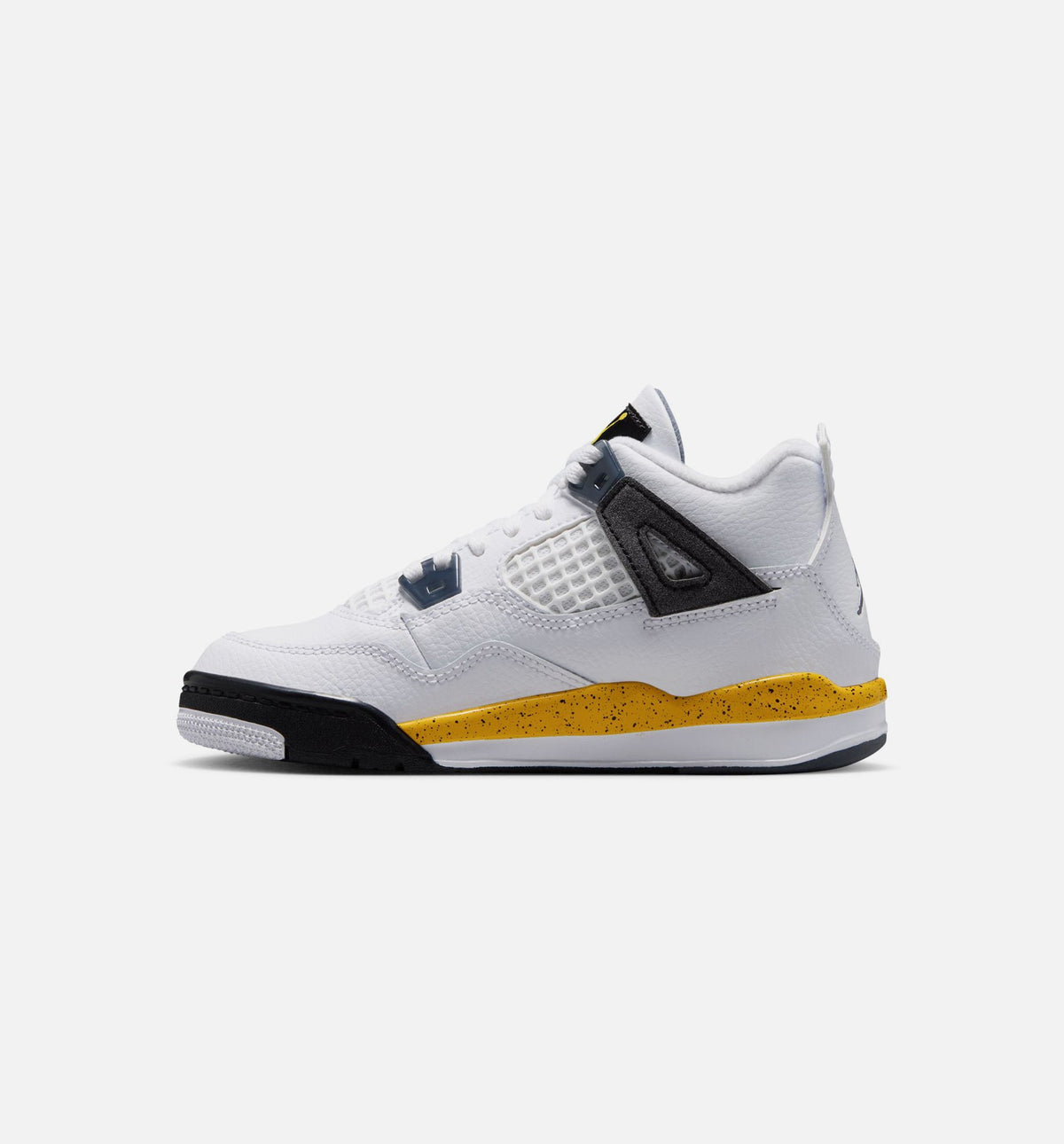 Air Jordan 4 Retro Rare Air Tour Yellow 小幼儿运动鞋 | 白/深蓝灰/黑/巡回黄配色