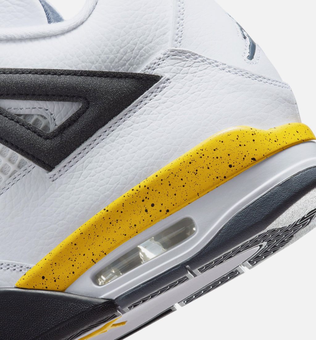 Air Jordan 4 Retro Rare Air Tour Yellow 男款运动鞋 | 白/深蓝灰/黑/巡回黄配色