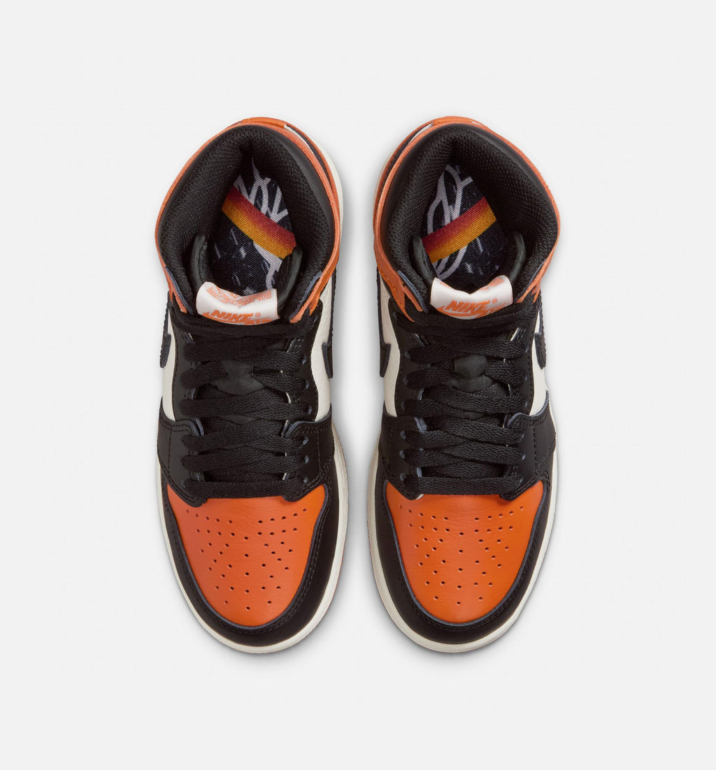 Air Jordan 1 Retro High OG Shattered Backboard 大童高帮运动鞋 | 黑/帆白/海星配色