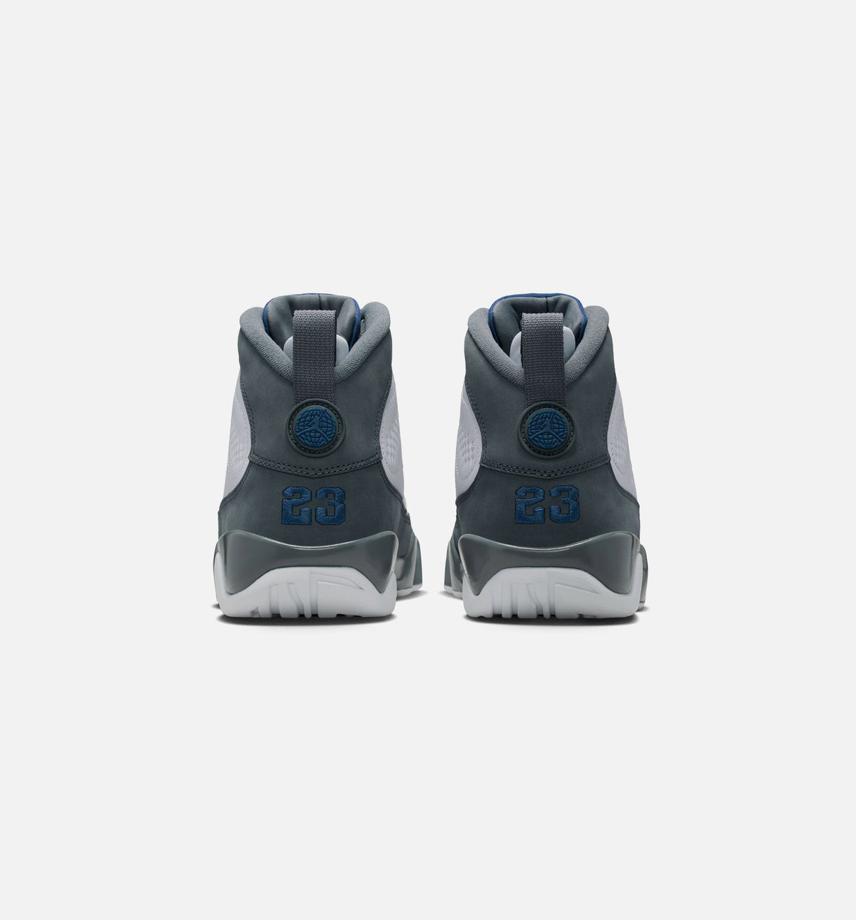 Air Jordan 9 Retro 男款生活方式运动鞋 - 白色法式蓝燧石灰