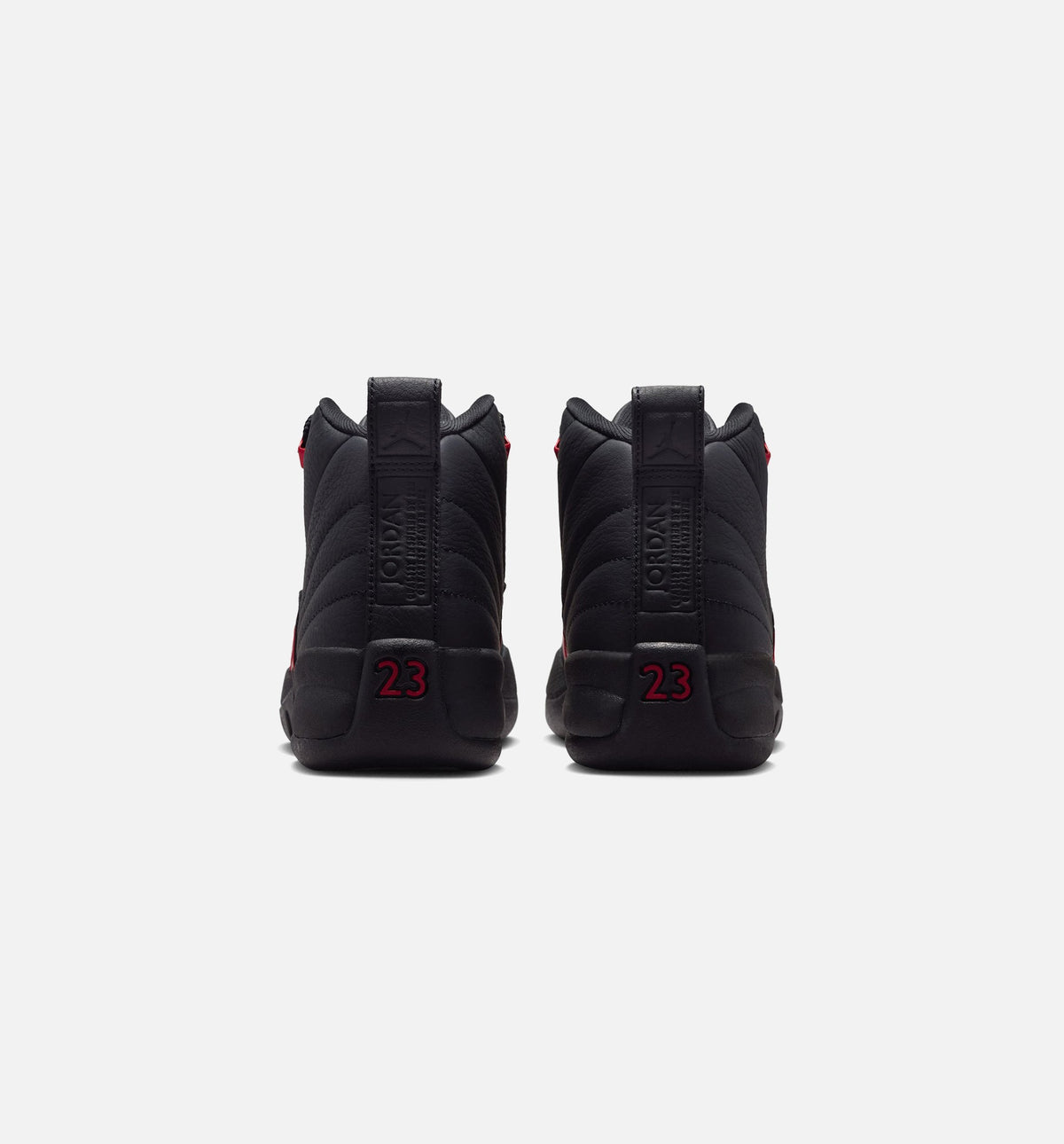 Air Jordan 12 Retro Bloodline Grade School 生活方式运动鞋 - 黑色大学红