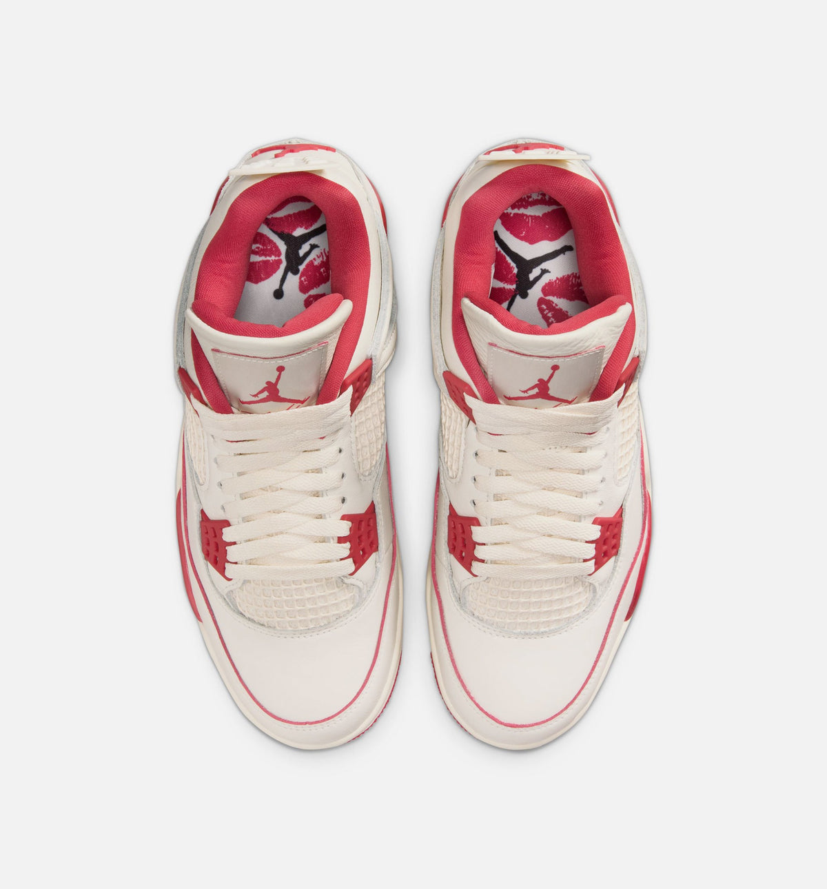 Air Jordan 4 Retro Valentine's Day 女款运动鞋 | 淡象牙/山茨红/深红配色