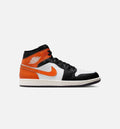 Air Jordan 1 Mid 男款生活方式运动鞋 - 海星色白色帆布白黑色