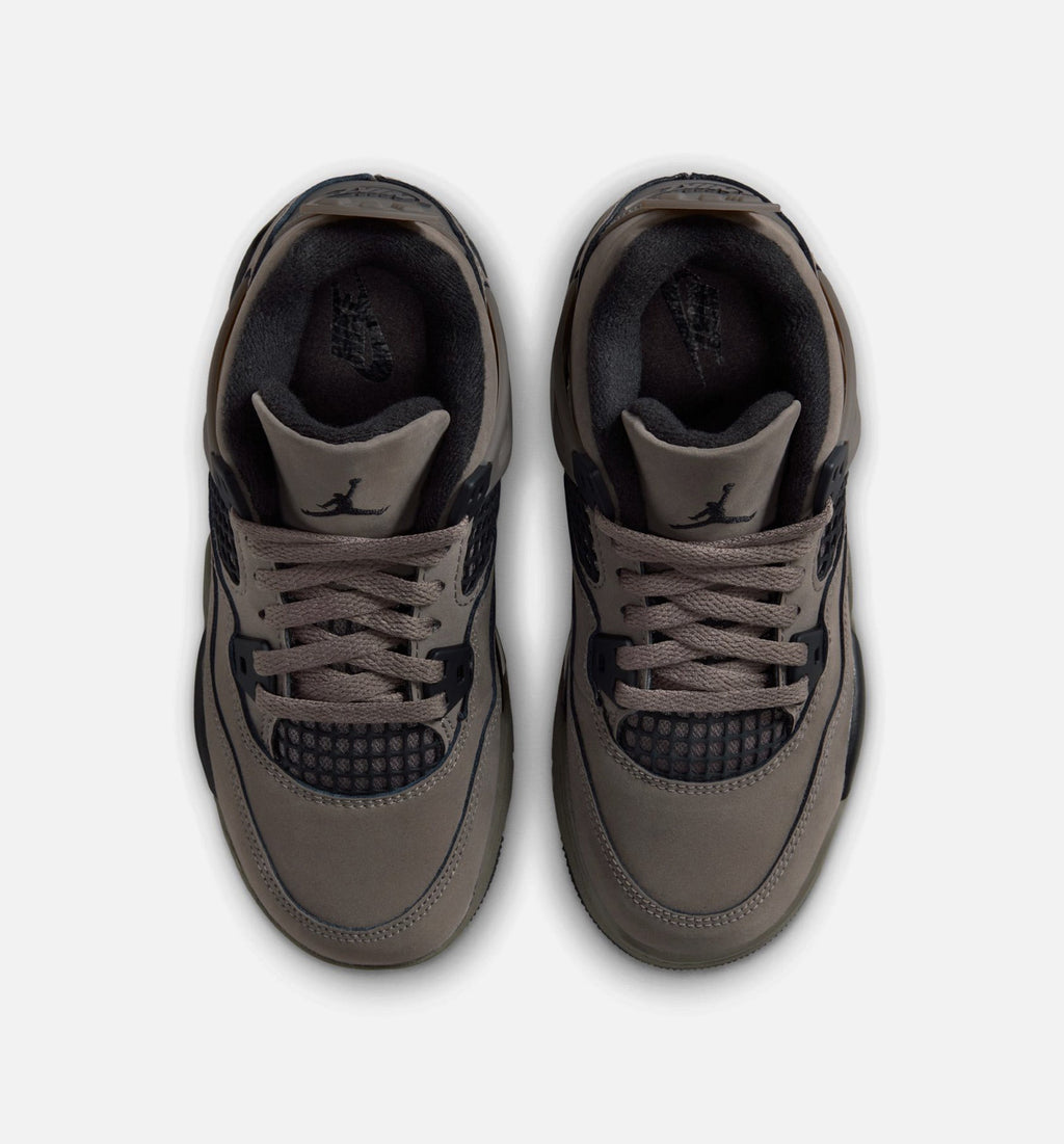 Air Jordan 4 Retro Cave Stone And Black 小幼儿运动鞋 | 洞石/黑/月粒配色