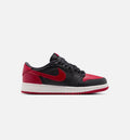 Air Jordan 1 Retro Low OG Banned 大童低帮运动鞋 | 黑/全成红/白配色
