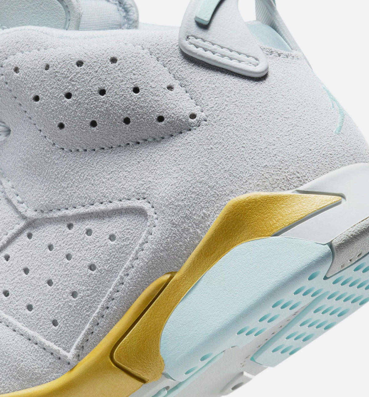 Air Jordan 6 Retro Pearl 小幼儿运动鞋 | 纯铂/冰河蓝/金属金配色