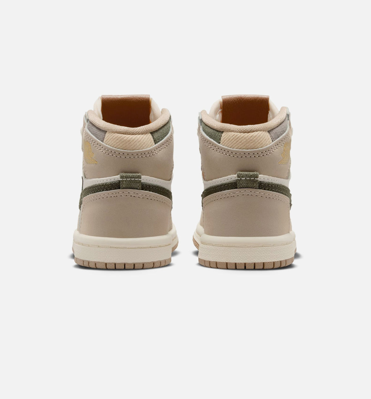 Air Jordan 1 Retro High OG 婴幼儿生活方式运动鞋 - 卡奈色温暖大地色调