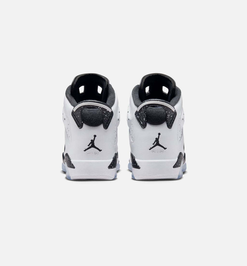 Air Jordan 6 Retro Black And White 大童运动鞋 | 黑/白配色