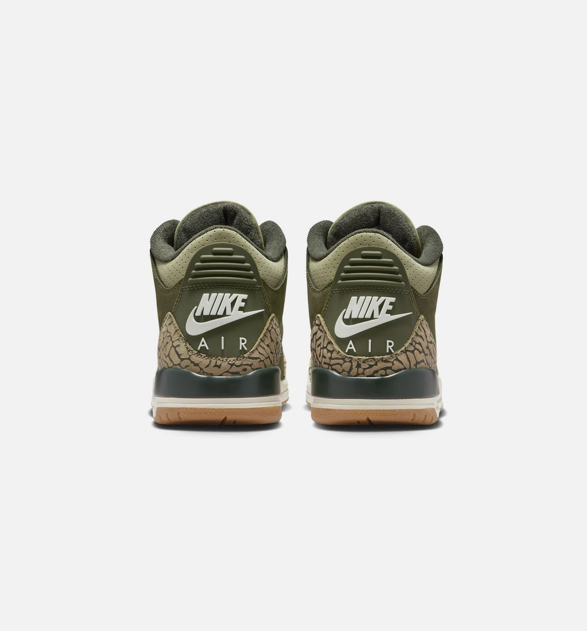 Air Jordan 3 Retro Medium Olive 大童运动鞋 | 中性橄榄/川续木/帆白配色