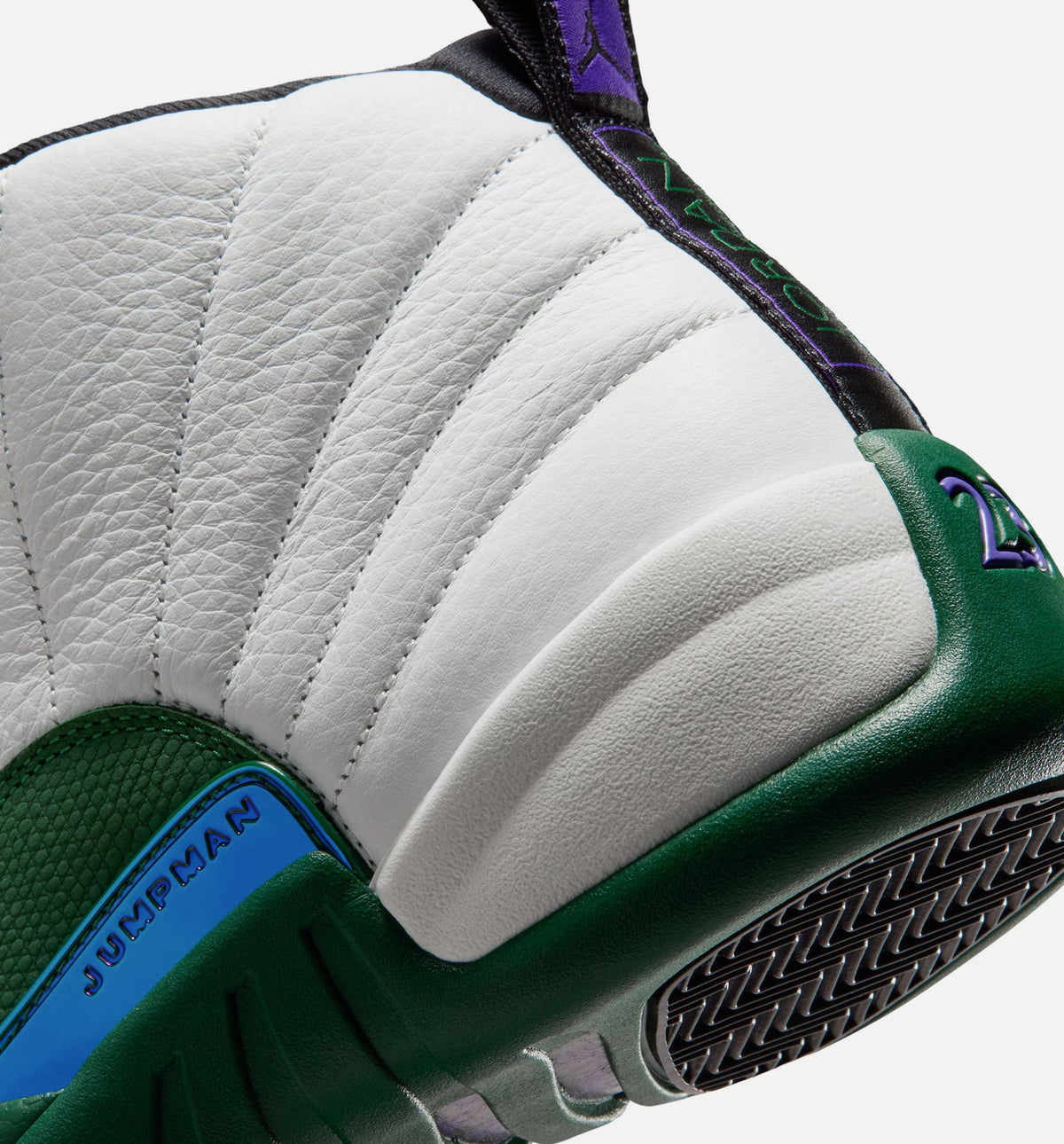 Air Jordan 12 Retro Idols Become Rivals Men's Lifestyle Shoe | Summit White/Gorge Green/Fierce Purple