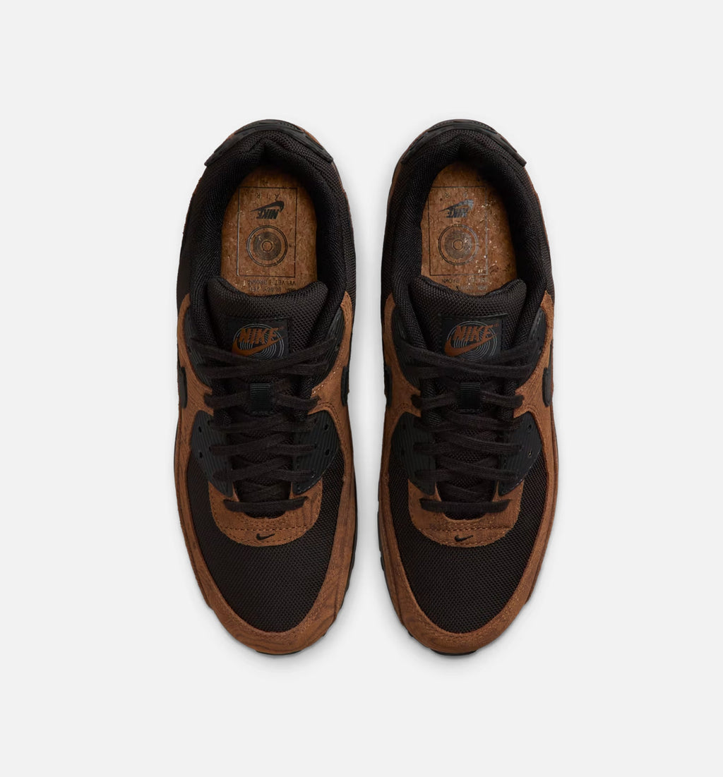 Air Max 90 Premium 男款运动鞋 | 淡英棕/丝绲棕/黑配色