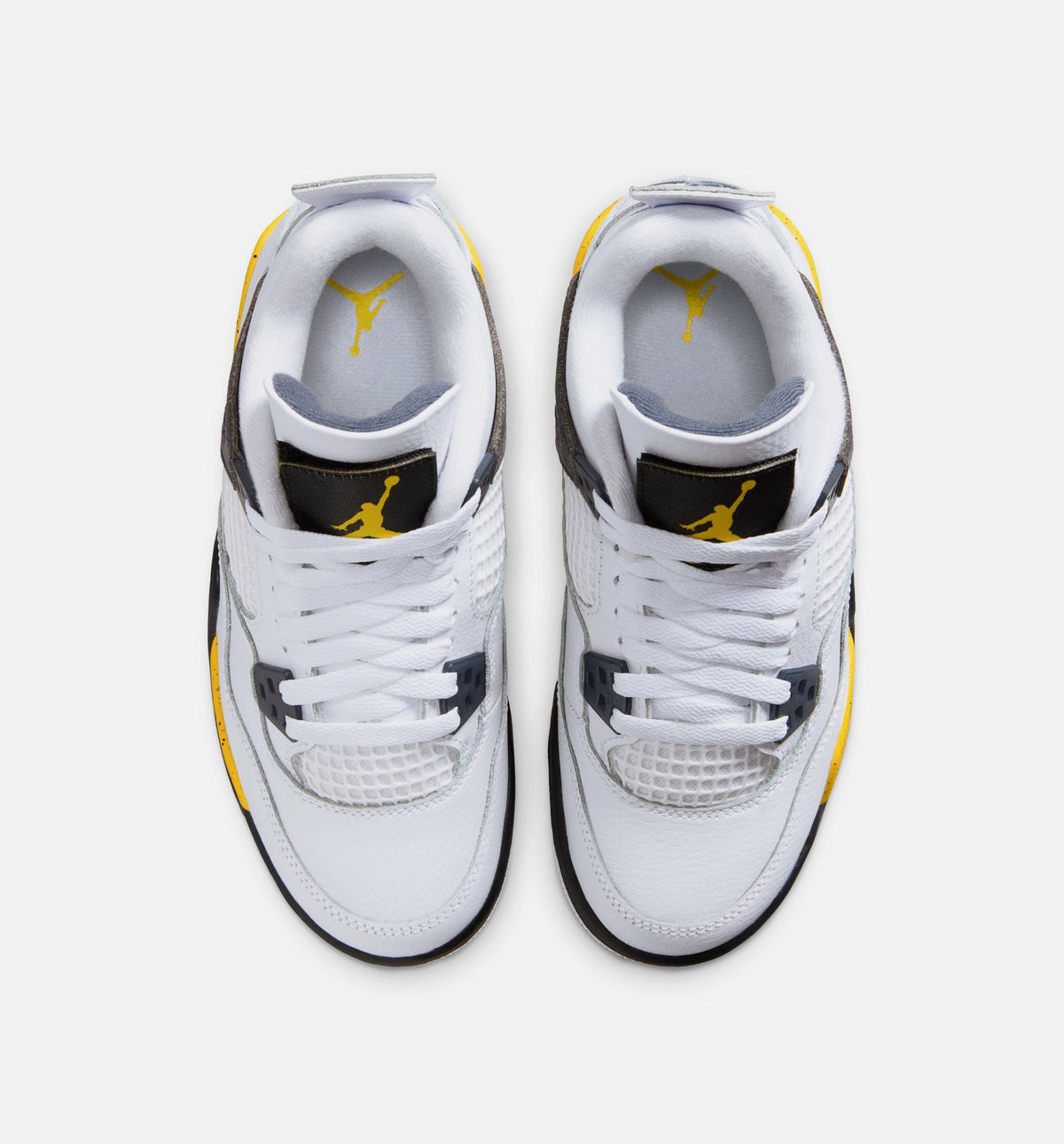 Air Jordan 4 Retro Rare Air Tour Yellow 大童运动鞋 | 白/深蓝灰/黑/巡回黄配色