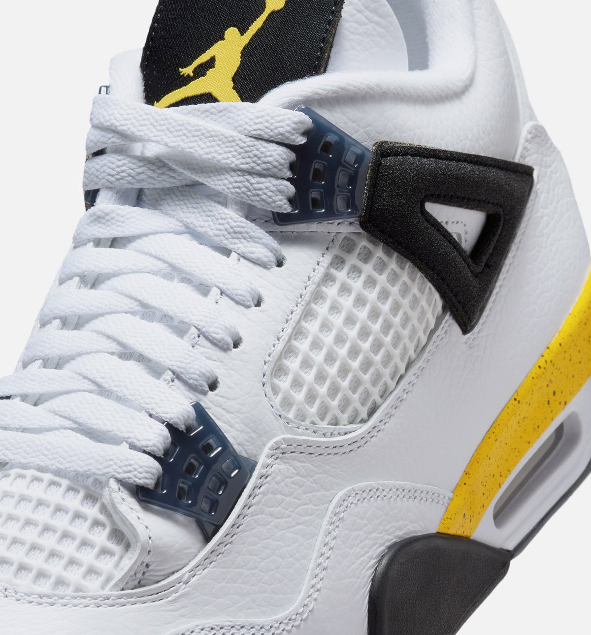 Air Jordan 4 Retro Rare Air Tour Yellow 男款运动鞋 | 白/深蓝灰/黑/巡回黄配色