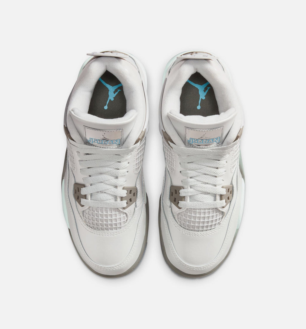 Air Jordan 4 Retro Blue Chill 大童运动鞋 | 光子灰/冷蓝/白/蓝色配色