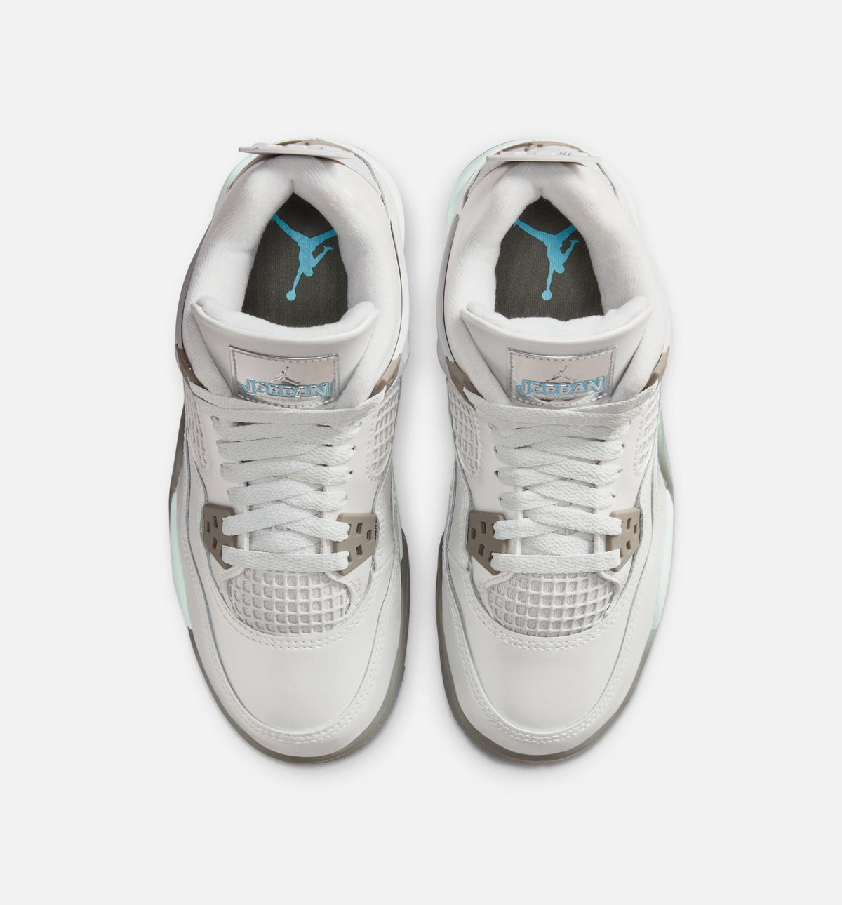 Air Jordan 4 Retro Blue Chill 大童运动鞋 | 光子灰/冷蓝/白/蓝色配色