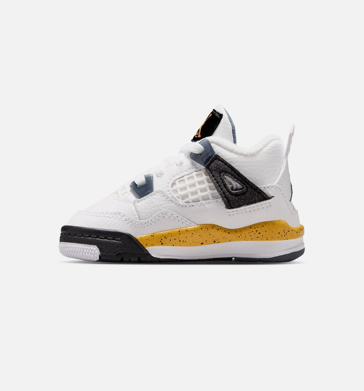Air Jordan 4 Retro Rare Air Tour Yellow 婴幼儿运动鞋 | 白/深蓝灰/黑/巡回黄配色