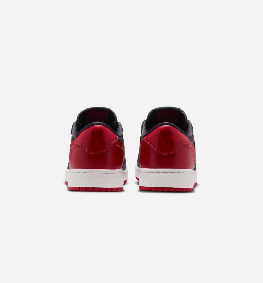 Air Jordan 1 Retro Low OG Banned 大童低帮运动鞋 | 黑/全成红/白配色