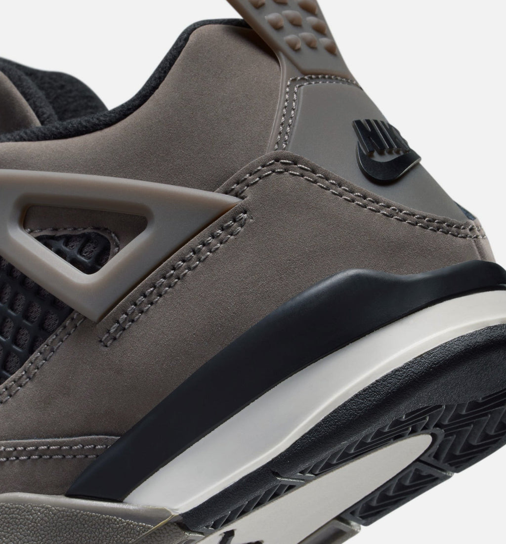 Air Jordan 4 Retro Cave Stone And Black 小幼儿运动鞋 | 洞石/黑/月粒配色