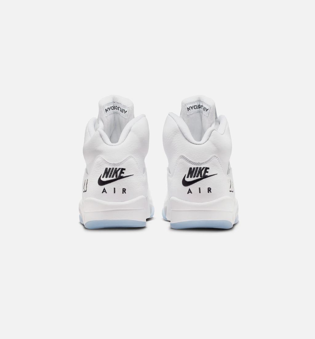 Air Jordan 5 Retro OG White Metallic 男款运动鞋 | 白/金属銀/黑配色