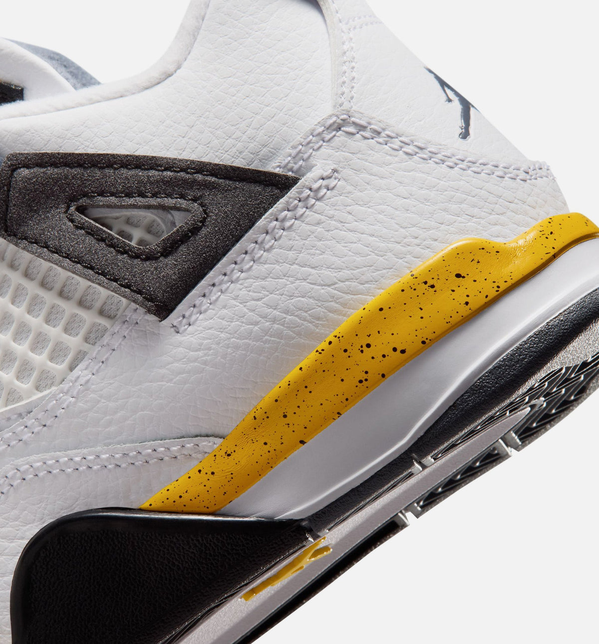 Air Jordan 4 Retro Rare Air Tour Yellow 小幼儿运动鞋 | 白/深蓝灰/黑/巡回黄配色