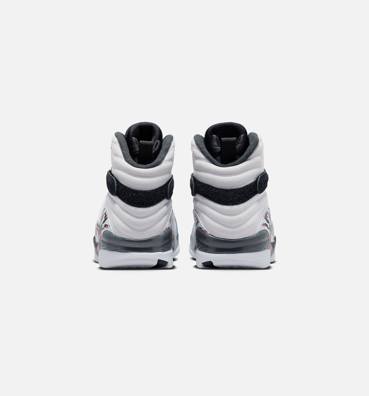 Air Jordan 8 Retro 男款生活方式运动鞋 - 白色黑色真红