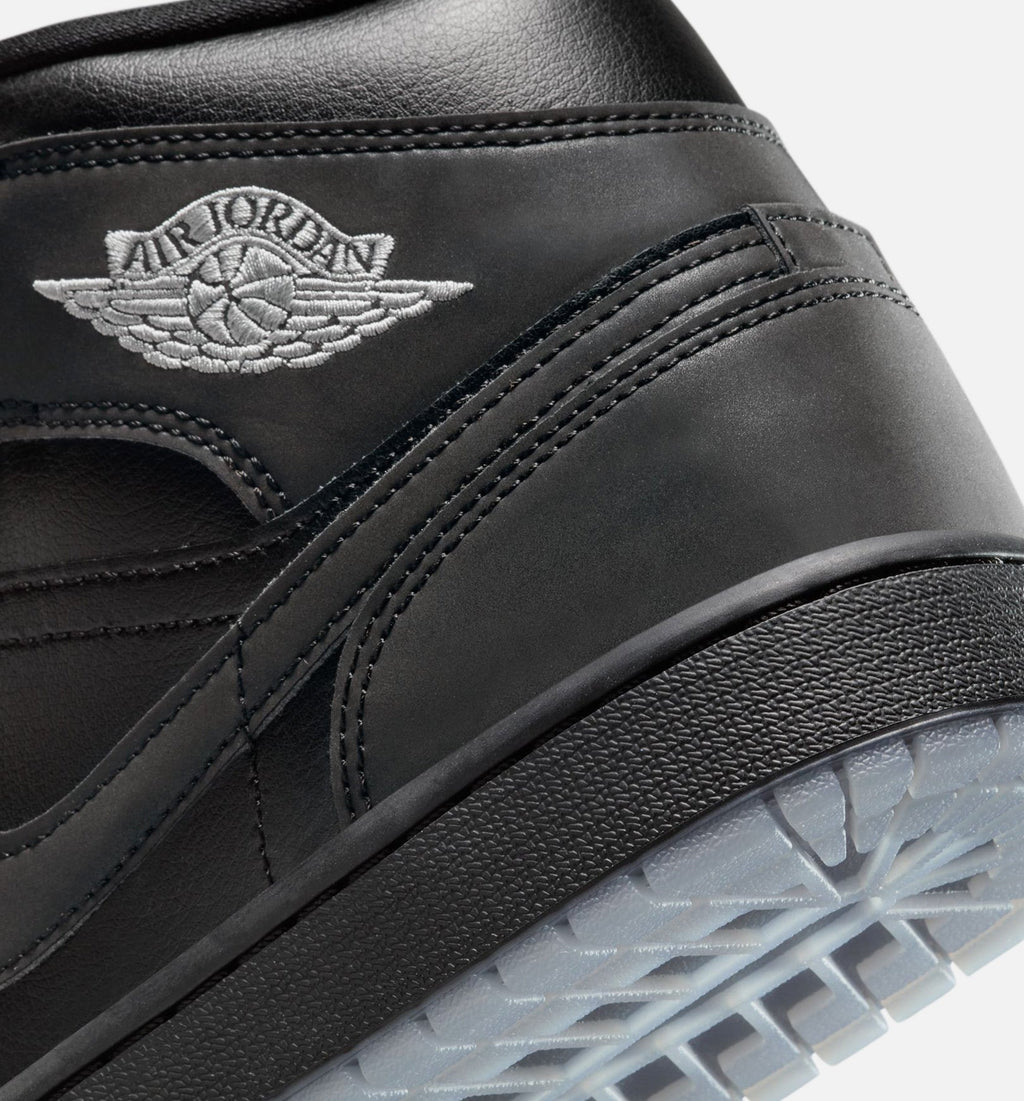 Air Jordan 1 Mid SE 男款生活方式运动鞋 - 黑色灰色