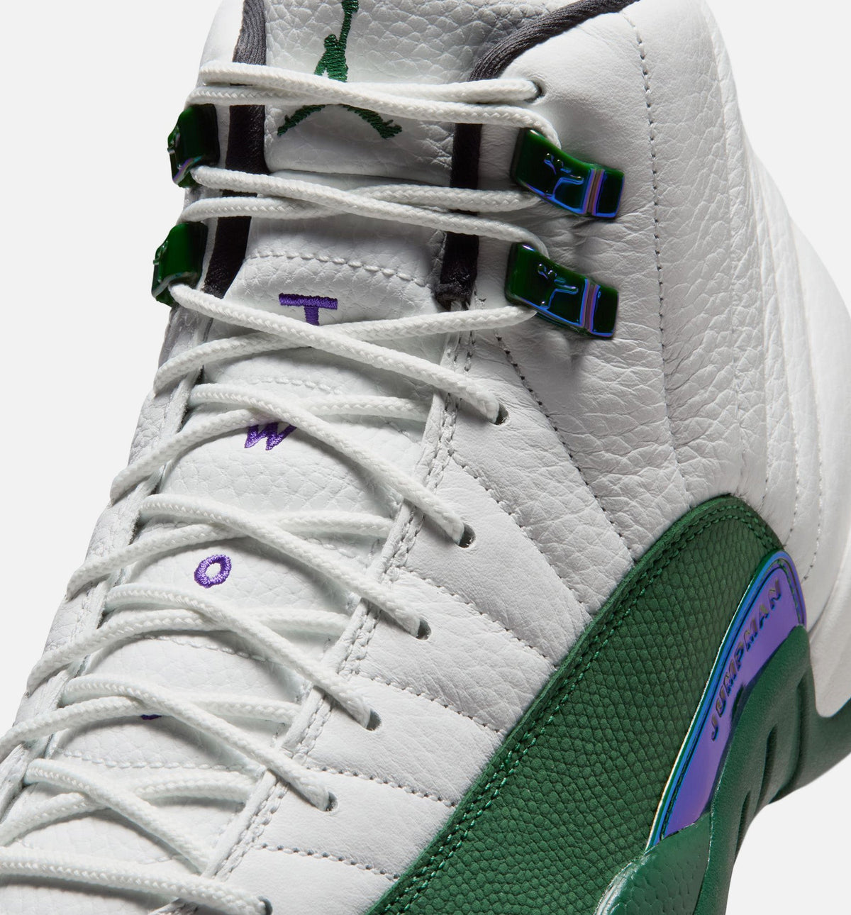 Air Jordan 12 Retro Idols Become Rivals Men's Lifestyle Shoe | Summit White/Gorge Green/Fierce Purple