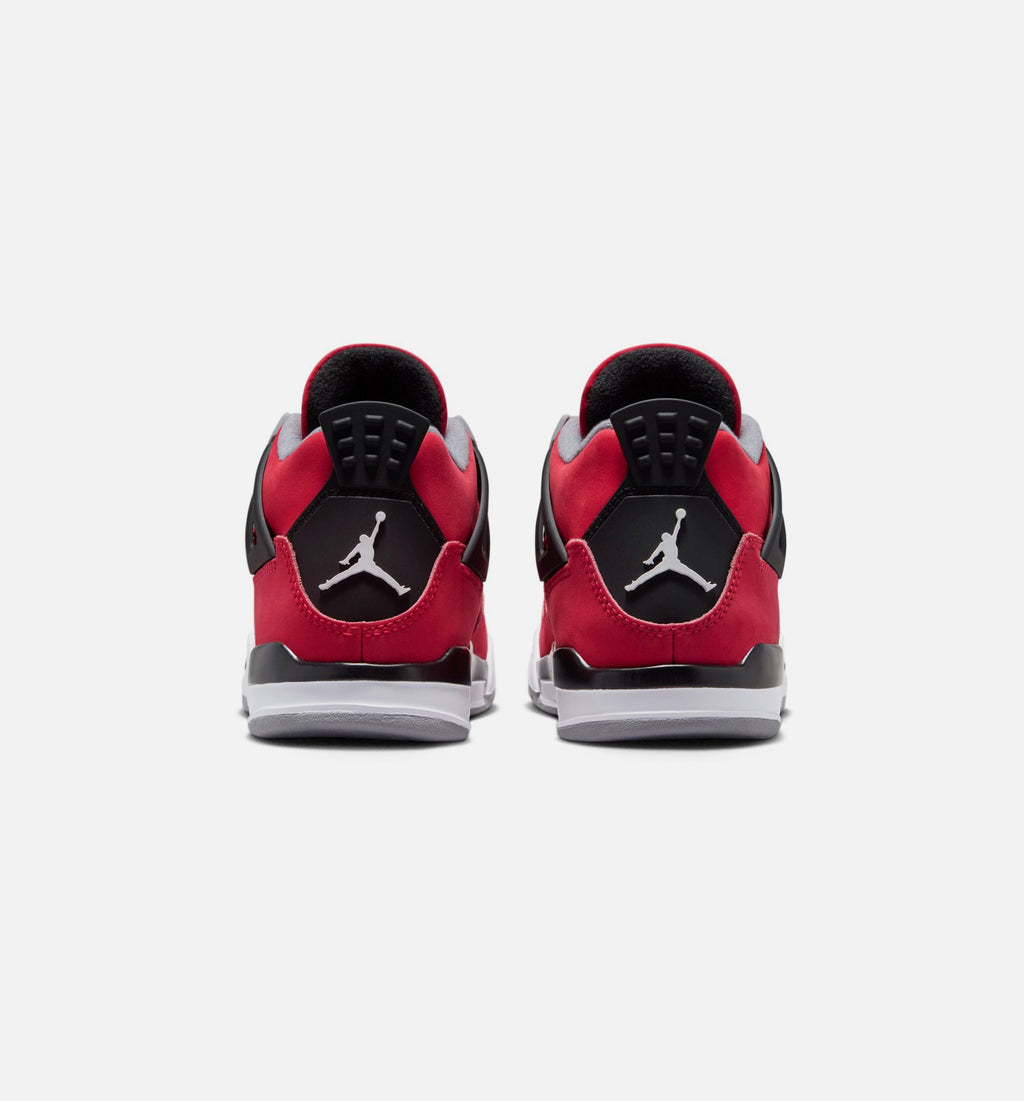 Air Jordan 4 Retro Toro Bravo 小幼儿运动鞋 | 火红/白/黑/水泥灰配色
