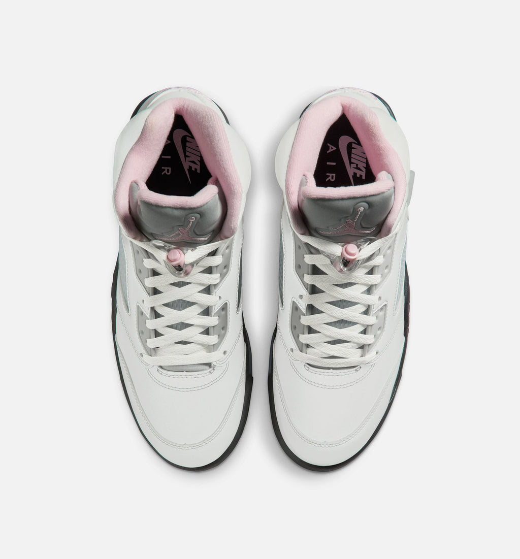 Air Jordan 5 Retro Medium Soft Pink 男款运动鞋 | 白/柔粉/黑配色