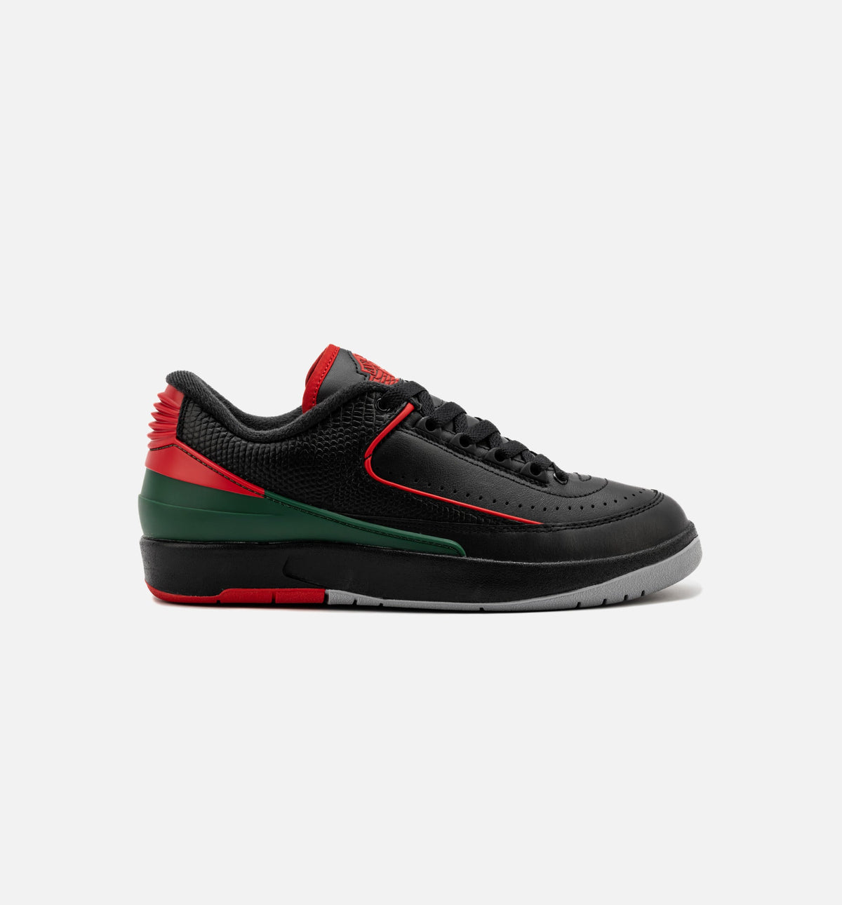 Air Jordan 2 Retro Low Christmas 大童低帮运动鞋 | 黑/火红/水泥灰配色