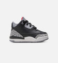 Air Jordan 3 Retro Black Cement 婴幼儿运动鞋 | 黑/火红/水泥灰/白配色