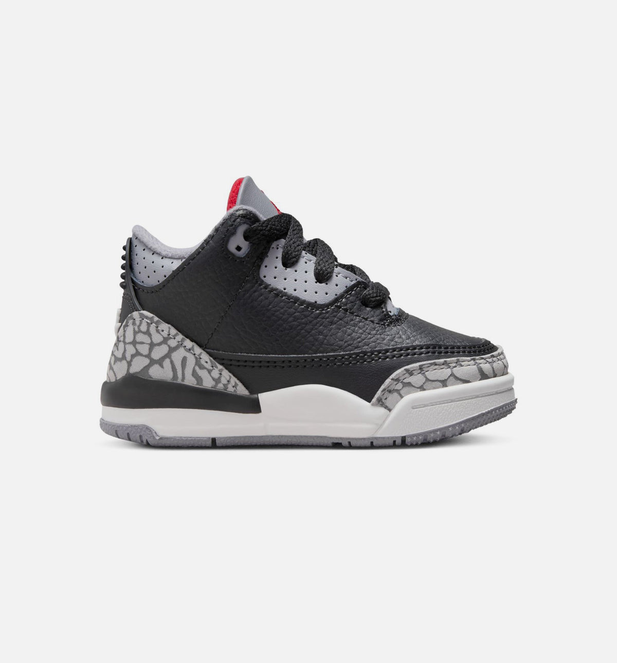 Air Jordan 3 Retro Black Cement 婴幼儿运动鞋 | 黑/火红/水泥灰/白配色